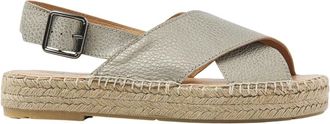 VIA VAI Isabella Espadrilles - Dames - Sandalen - Grijs - 40 EU - Leer - Schoenen