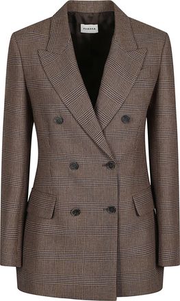 P.A.R.O.S.H. Riley Double-Breasted Tailored Viscose-Blend Blazer