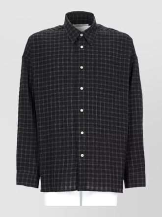 Sunflower checked shirt button down collar pocket