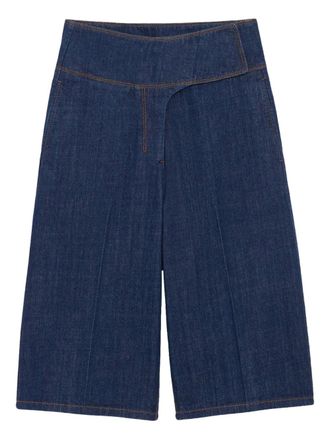 Ami belted bermuda shorts - Blue