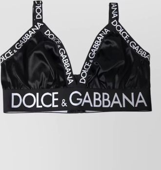 Dolce & Gabbana logo-print sports bra