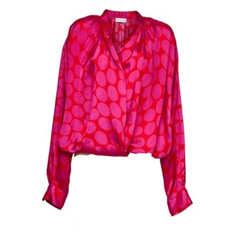 Dries Van Noten Blouses, female, Red, Size: 3XS Blouses