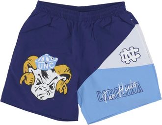 Mitchell & Ness Sportswear, male, Multicolor, Size: L Vintage Ncaa Woven Shorts with Logo