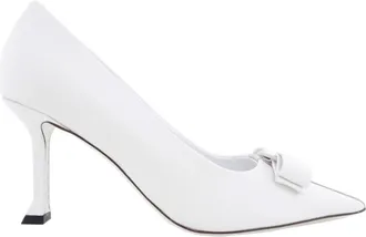 Ferragamo Siwar 85 Vara Bow Pumps, Size 7 C