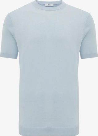 Gentiluomo Gebreid T-shirt | Lichtblauw