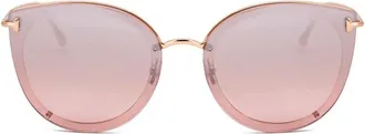 Tom Ford FT0720-K33G Cat Eye Sunglasses - Gold
