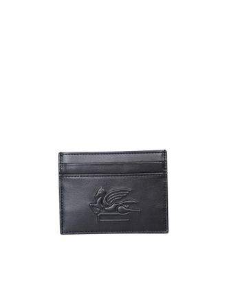 【送料&関税込】Etro Paisley Motif Card Holder Paisley card holder with Pegaso | Men | Red | ETRO