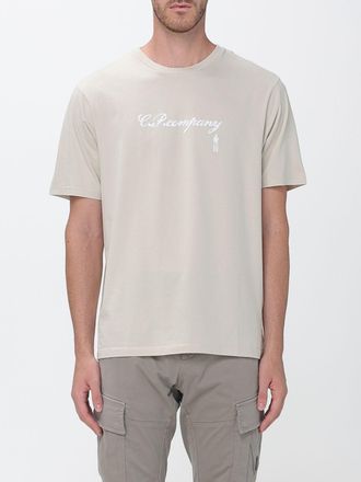C.P. Company C. P. COMPANY T-shirt in cotone a maniche corte con logo a contrasto sul petto
