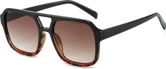 Generic Large Frame Womens Driving Sunglasses Outdoor Mens Commuter Sun Glasses(Brown)