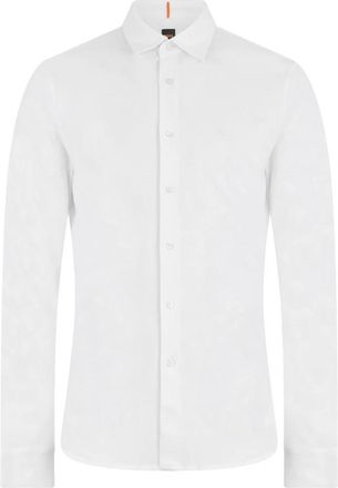 HUGO BOSS Mysoft 2 M Shirt - Heren - Zakelijke Overhemden - Wit - XS - Katoen - Overhemden