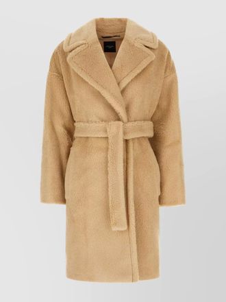 Max Mara sand wool blend coat