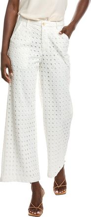 Gracia Eyelet Embroidered Wide Leg Pant