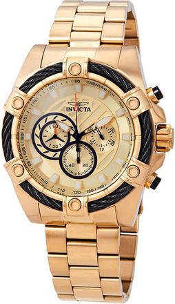 Invicta Bolt Chronograph Gold Dial Mens Watch 25515