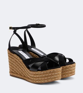 Jimmy Choo London Korra suede wedge sandals