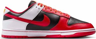 Nike Mens Dunk Low Retro Shoes In Black Uni Red