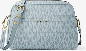 Michael Kors Jet Set Small Signature Logo Camera Crossbody Bag