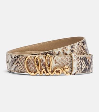 Chlo&eacute; Chlo&eacute; Cintura Iconic in pelle stampata