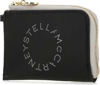 Stella McCartney Womens Carte Card Case Black Wallet