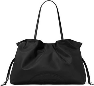 Tory Burch Ella Nylon Drawstring Tote in Black at Nordstrom