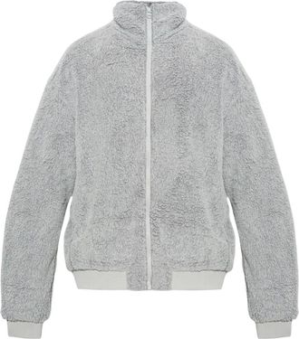 American Vintage Yepow Fleece Jack - Heren - Sweatshirts & Hoodies - Grijs - Maat: M/L Fleece