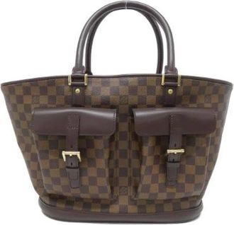 Louis Vuitton Pre-owned Tote Bags, female, Brown, Size: ONE SIZE Pre-owned Vintage Canvas Tote Bag