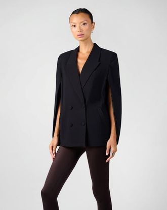 WeWoreWhat Cape Blazer in Black at Nordstrom, Size Xx-Large