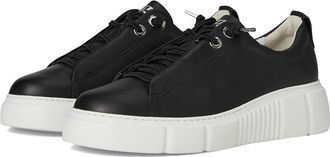 Paul Green Abbey Sneakers Womens Shoes Black Leather : AT 8 (US Womens 10.5) M