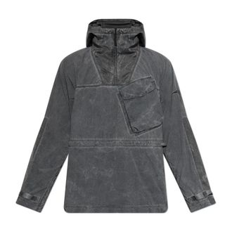 Stone Island Hooded Jacket - Heren - Zomerjassen - Grijs - 2XL - Jassen