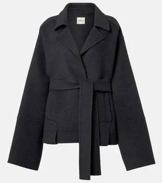 Khaite Chaqueta Alder de lana con cintur&oacute;n