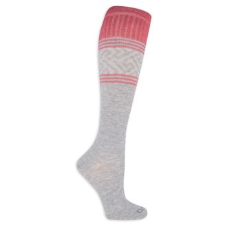 Dr. Scholls Womens DSW22015K1U4001 Socks, Gray/Pink (1 Pair), 4-10