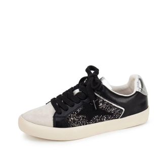 Yellow Box Womens Chapman Lace-Up Sneaker In Black
