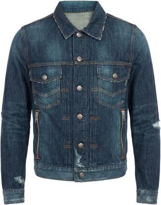 Balmain COATS & JACKETS - Denim outerwear on YOOX.COM
