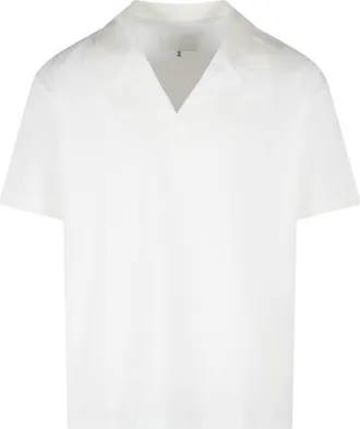 Maison Margiela White Cotton Polo Shirt
