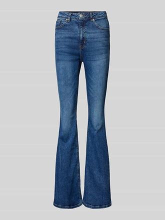 Review Flared Jeans aus Baumwoll-Mix in Blau, Gr&ouml;&szlig;e 26/32