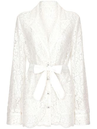 Dolce & Gabbana Camicia DNA a fiori - Bianco