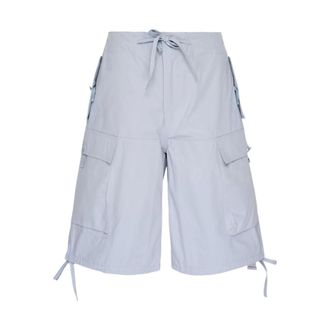 OAMC Casual Shorts, male, Blue, Size: S Peacemaker Fatigue Cargo Shorts