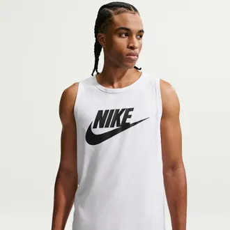 Nike Mens Nike Sportswear Tank Top in White | AR4991-101