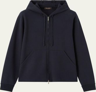 Loro Piana Mens Whitney Full-Zip Hoodie