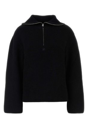 Courrèges Black Wool Oversize Sweater