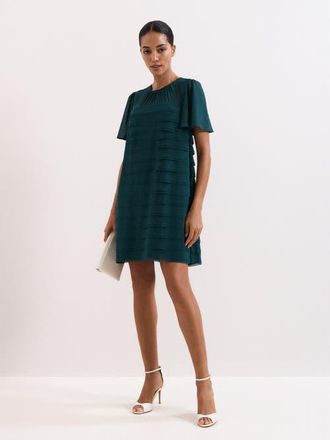Phase Eight Fallon Layered Dress in Teal at Nordstrom, Size 14