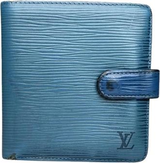 Louis Vuitton Pre-owned Wallets, female, Blue, Size: ONE SIZE Pre-owned Vintage Leather Wallet