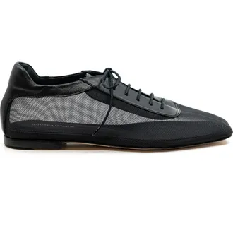 Andrea Gomez Antonia Clear Mesh Flat in Black at Nordstrom, Size 37.5