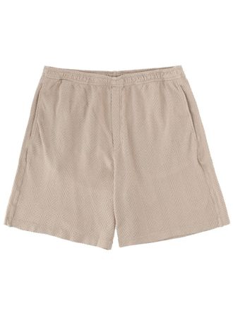 Missoni Beige Herringbone Cotton-Viscose Casual Shorts