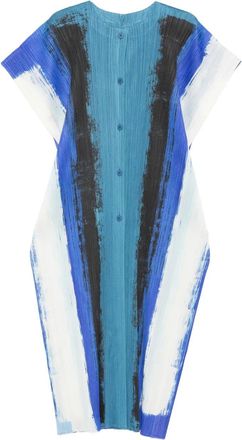 Pleats Please Issey Miyake Abito da giorno con stampa - Blu
