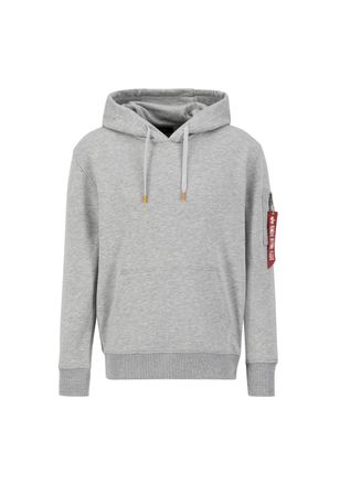 Alpha Industries Hoodie ALPHA INDUSTRIES R Print Hoodie, Herren, Gr. XXL, grau (grau heather), Obermaterial: 80% Baumwolle, 20% Polyester, regular fit, Sweatshirts Hoo