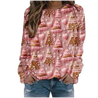 Generic Christmas Tops for Women UK, Fleece Hoodie Women Hollow Out Long Sleeve Sweater Jumpers, Chenille Jumpers for Women, Sweatshirt Baggy Sweatshirts for 