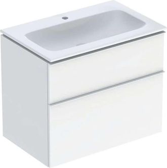 Keramag Keramag - Geberit Icon Set Mueble Lavabo Con Mueble Bajo Lavabo, 2 Cajones