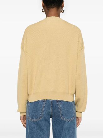Fabiana Filippi Womens V-Neck Cardigan Beige Ss25 W