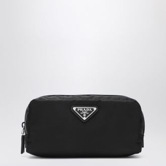 Prada Black Re-Nylon beauty case with logo
