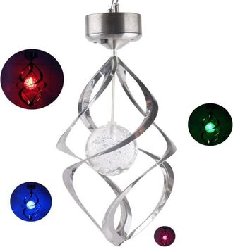 OEM L&aacute;mpara Led Solar Para Exteriores, Fabricada En Acero Inoxidable, Con Esfera Hueca Giratoria De Acr&iacute;lico, Resistente Al Agua, Ideal Para Jard&iacute;n O Pati